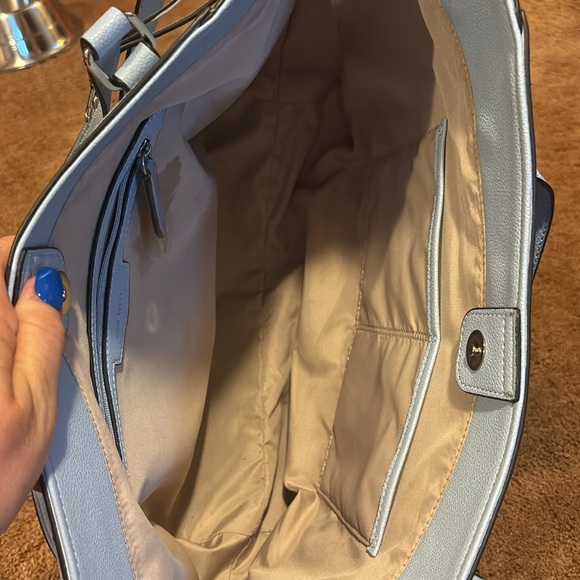 Light Blue Nine West Tote, used once. - Picture 5 of 5